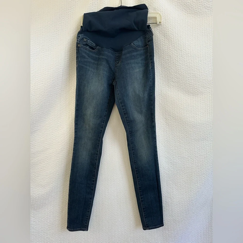 Articles of Society Maternity Blue Skinny Jeans Size: 25